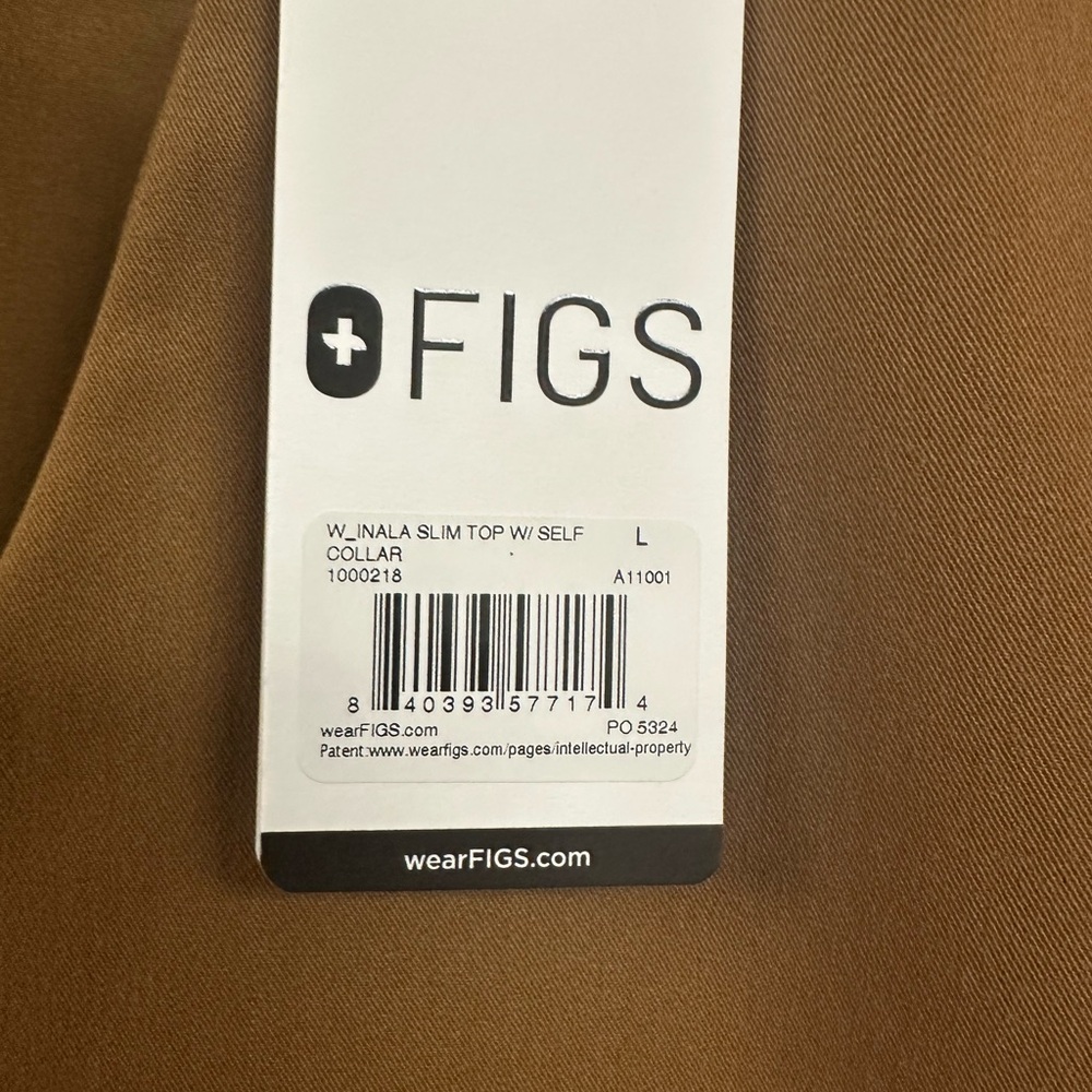 Figs Tan Slim Fit Top